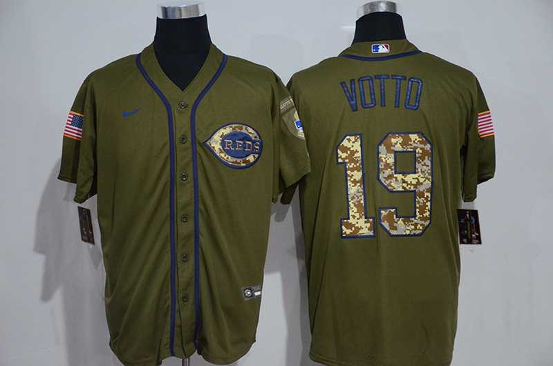 Reds 19 Joey Votto Olive 2020 Nike Cool Base Jersey,We sell and wholesale Reds 19 Joey Votto Olive 2020 Nike Cool Base Jersey on line form chian!
